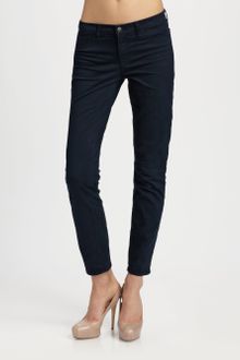 J Brand Midrise Skinny Twill Pants - Lyst