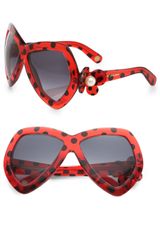Marc Jacobs Dotted Plastic Butterfly Sunglasses