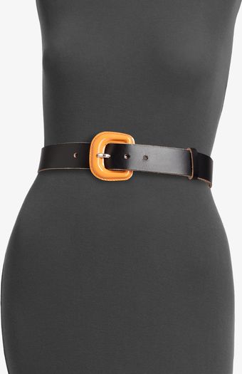 Marni Twotoned Leather Belt - Lyst