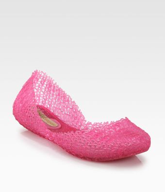 Melissa Melissa Campana Woven Jelly Ballet Flats - Lyst