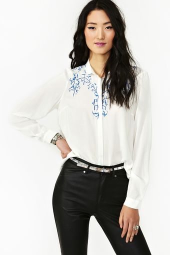 Nasty Gal Shes A Wildflower Blouse - Lyst