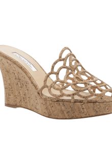 Oscar de la Renta Wedge Sandal - Lyst