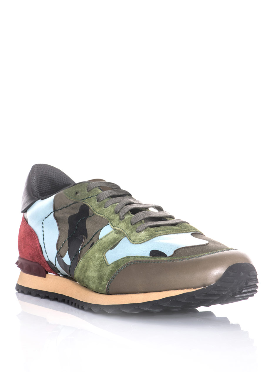 mens valentino trainers camo