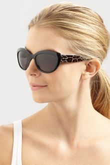 Yves Saint Laurent Panther Plastic Catseye Sunglasses - Lyst