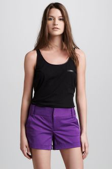 Alice + Olivia Cady Cuffed Shorts Purple - Lyst