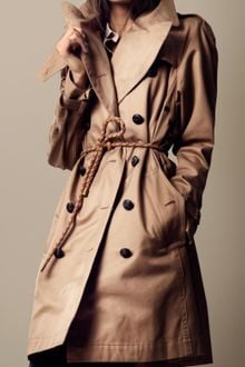 Burberry Brit Long Heavy Cotton Twill Trench Coat - Lyst