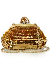 Dolce & Gabbana Miss Dea Pailletteembellished Woven Clutch