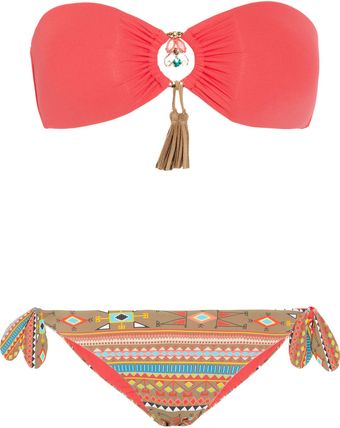 Emamó Aymara Embellished Bandeau Bikini - Lyst