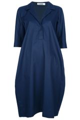 Jil Sander Egg Hem Dress