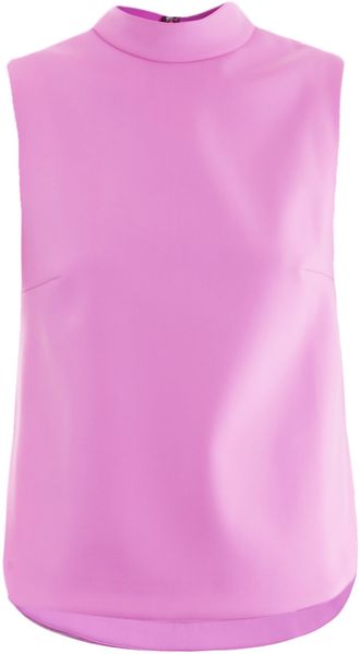 J.W. Anderson Priest Collar Neoprene Blouse - Lyst