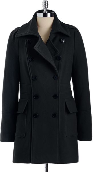 Marc New York Double Breasted Wool Coat - Lyst