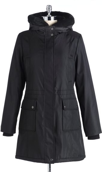 Marc New York Faux Furtrimmed Parka Coat - Lyst