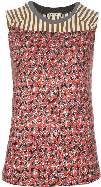 Marni Contrasting Top - Lyst