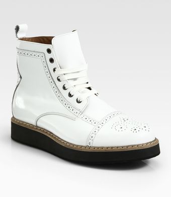 McQ by Alexander McQueen Derby Toe Brogue Boots - Lyst