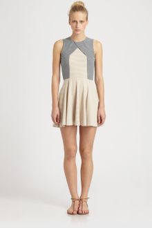 Opening Ceremony Seamed Crosspanel Knit Dress - Lyst