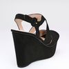 Prada Suede Platform Wedges in Black - Lyst