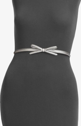 Prada Saffiano Leather Bow Belt - Lyst