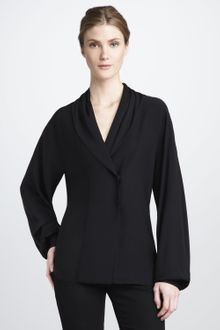 Rachel Zoe Shawl Collar Top - Lyst