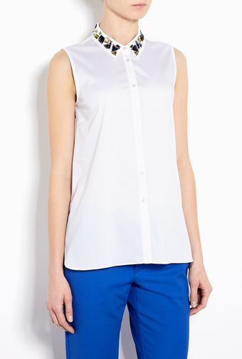 Elizabeth And James Jayna Sleeveless Shirt - Lyst