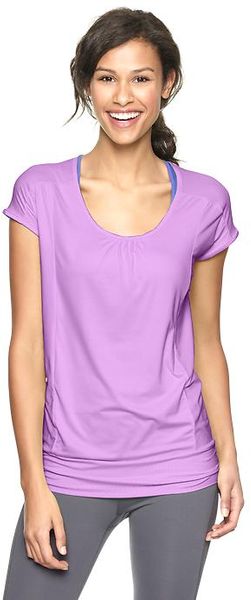 Gap Gapfit Drapey Scoop Top - Lyst