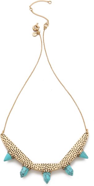 Madewell Turquoise Statement Necklace in Gold (turquoise) - Lyst
