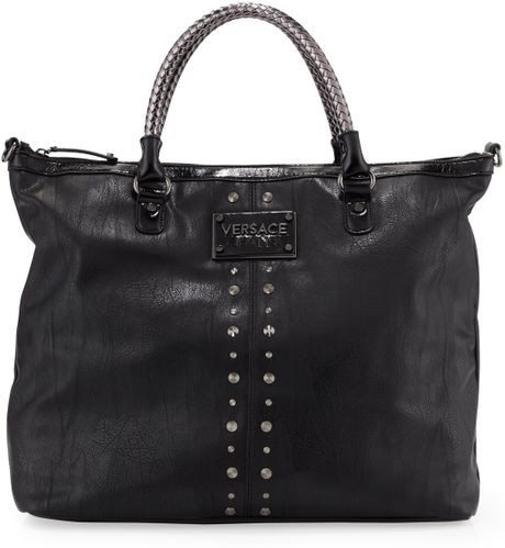 versace tote jeans bag couture lyst