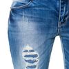 Zara Cropped Jeans in Blue - Lyst