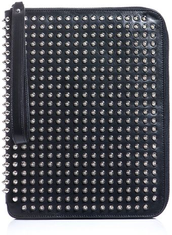 Christian Louboutin Cris Spiked Leather Ipad Case - Lyst