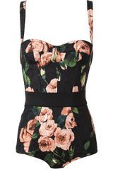 Dolce & Gabbana Cotton-blend Floral Printed Body