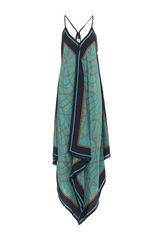 Michael by Michael Kors Scarf Print Handkerchief Dress