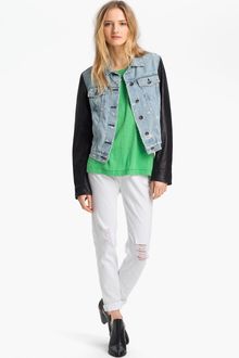 Rag & Bone Jean Leather Denim Jacket - Lyst