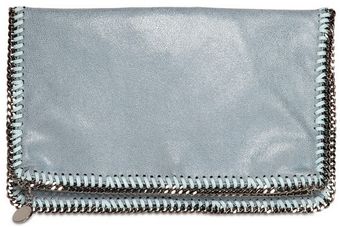 Stella McCartney Shaggy Faux Deer Foldover Clutch - Lyst