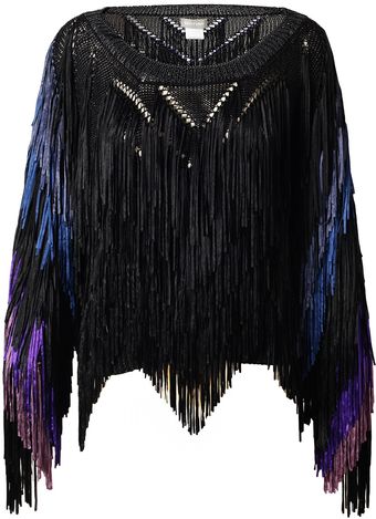 Tim Ryan Full Handfringed Knit Sweater - Lyst