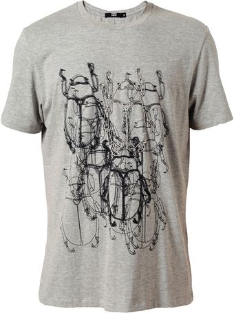 Markus Lupfer Embellished Bug Motif Cotton Tshirt - Lyst