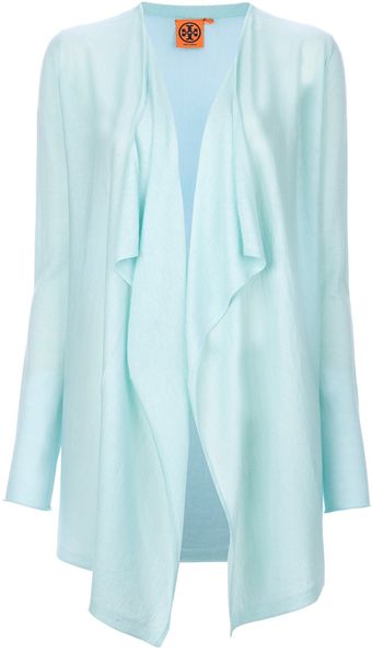 Tory Burch Open Knit Cardigan - Lyst