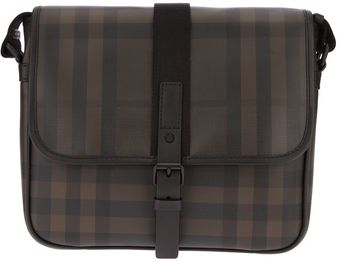 Burberry Checked Messenger Bag - Lyst