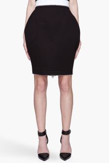 Denis Gagnon Black and White Zippered Neoprene Skirt - Lyst