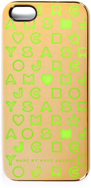 Marc By Marc Jacobs Gold Multi Iphone 5 Case - Lyst