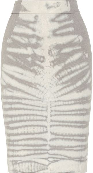 Raquel Allegra Tiedye Cottonblend Jersey Skirt - Lyst