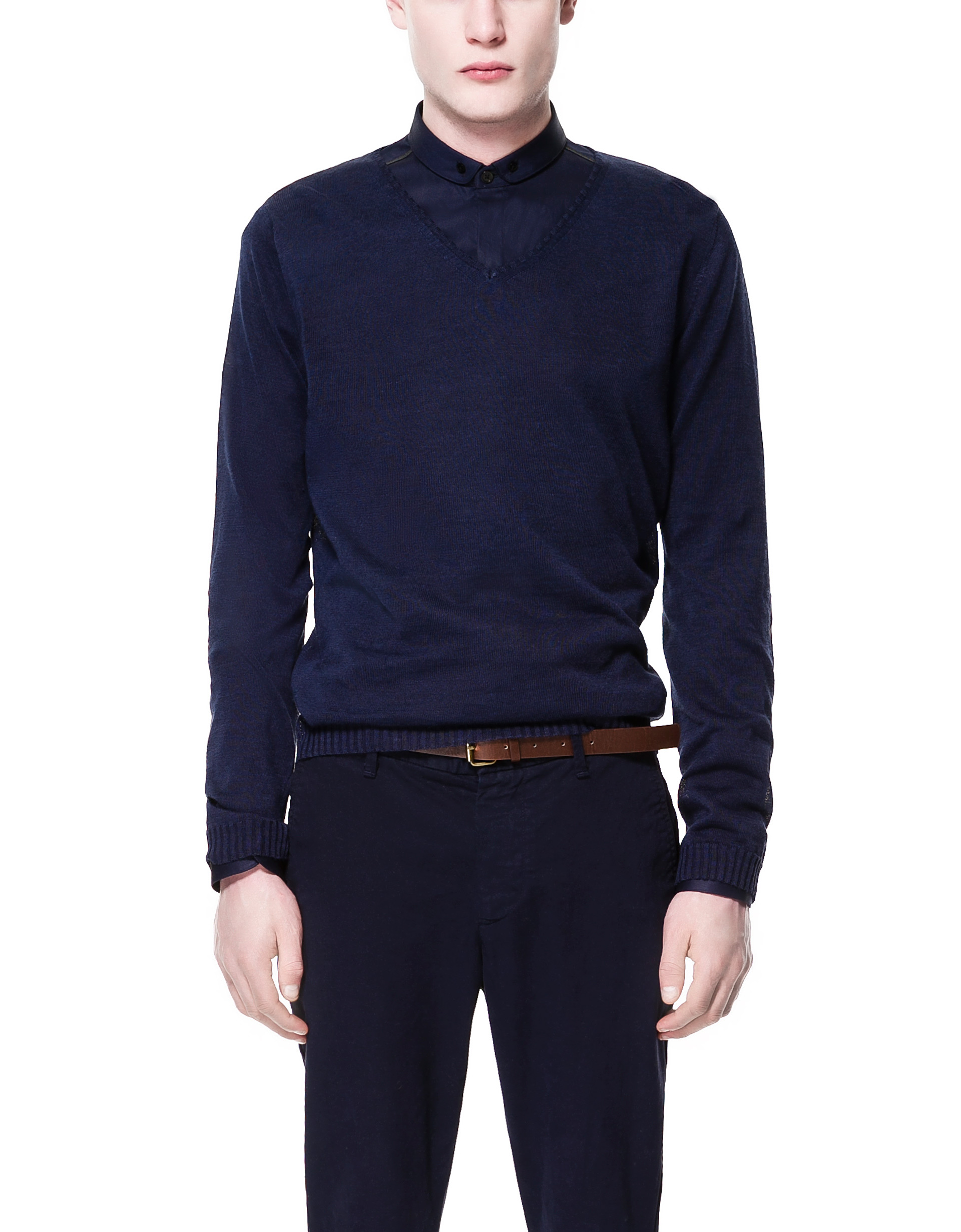 sweater vest zara mens