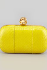 Alexander McQueen Crystal Skull Box Clutch