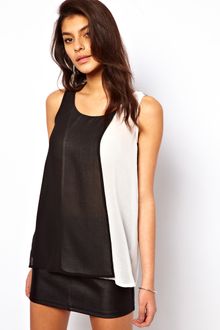 ASOS Collection Asos Vest with Double Layer Panels - Lyst