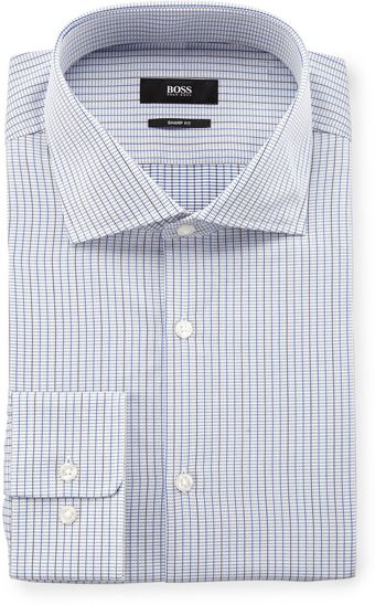 Hugo Boss Miles Striped Dot Dress Shirt - Lyst