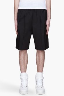Kris Van Assche  Pleated Wool and Mohair Twill Short - Lyst