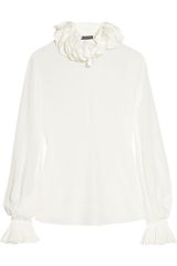 Alexander McQueen Silk Crepe De Chine Blouse
