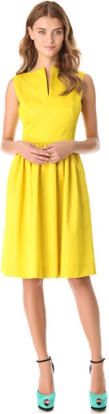 Lela Rose Full Skirt Dress - Lyst