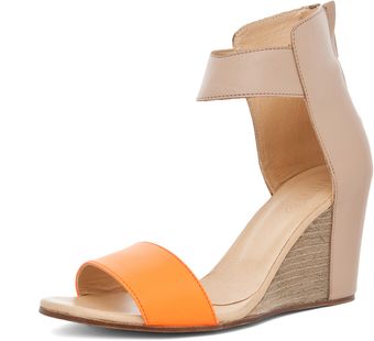 Mm6 By Maison Martin Margiela Sandal Wedge in Orange Beige - Lyst
