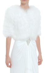 Azzaro Feather Bolero
