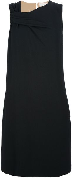 Chloé Draped Shift Dress - Lyst