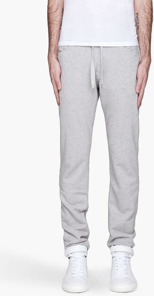 Diesel Heather Grey Braddom-swe Lounge Pants - Lyst